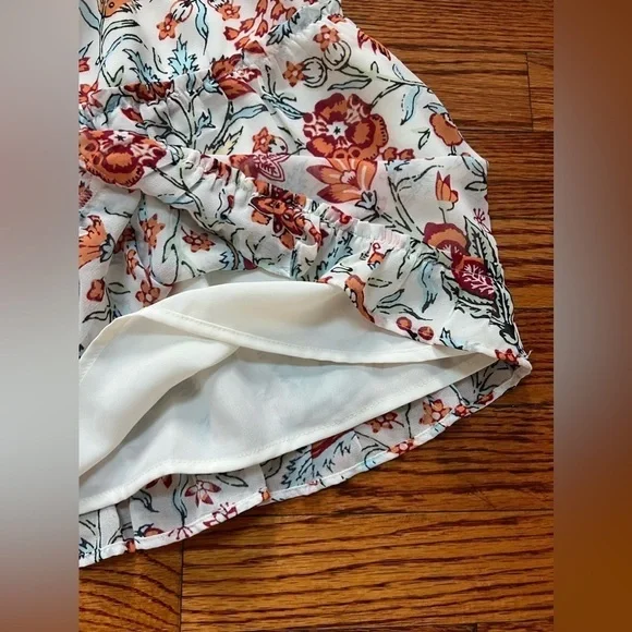 New LOFT Floral Flounce Skirt Size Large - Picture 4 of 4